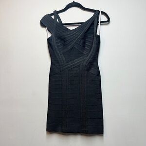 Authentic Herve Leger by Max Aria "Vera" dress. Black small. Classic LBD